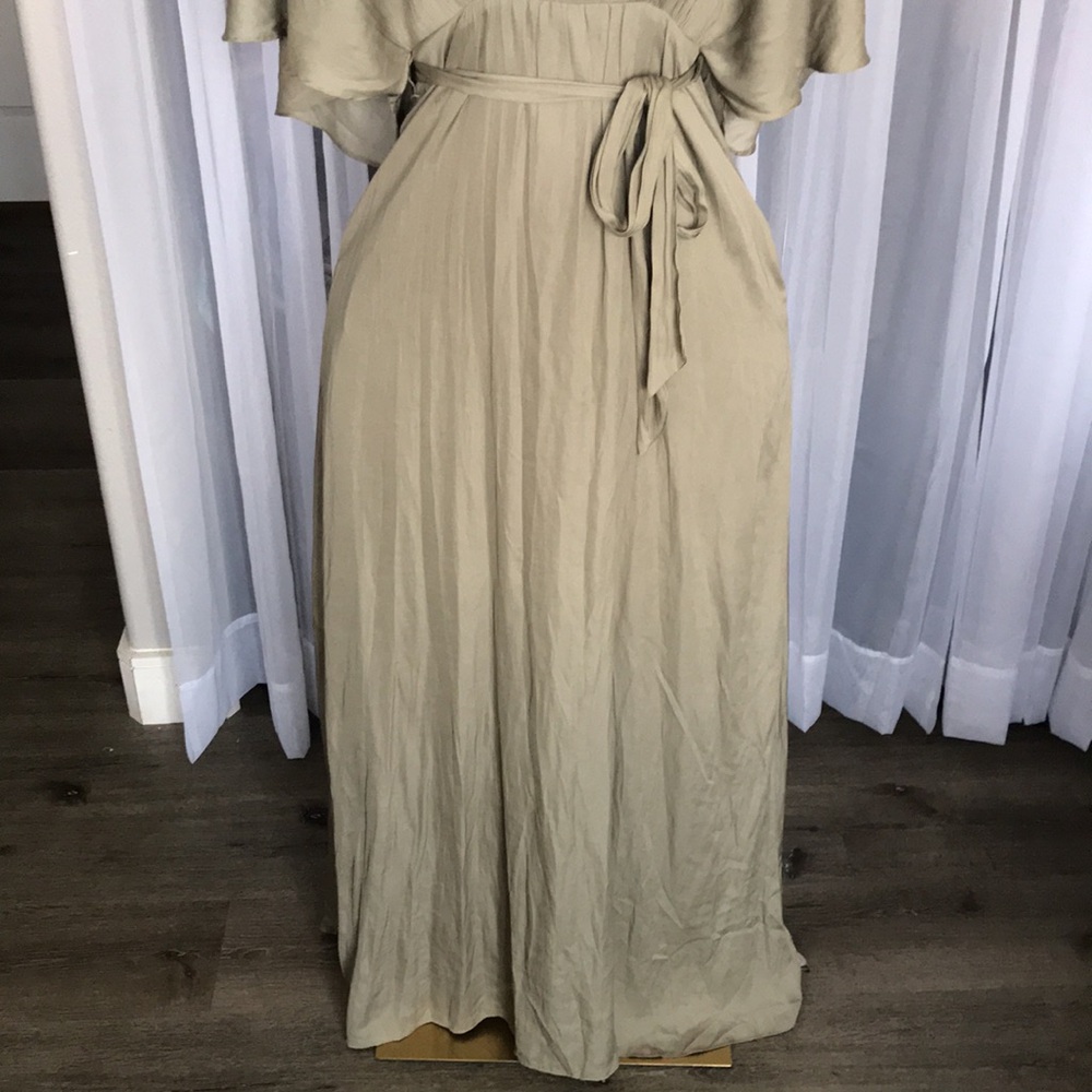 Kimono Style Sleeve Satin Side Tie Dress - NWT - Picture 4 of 5